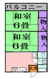 曽根アパート【201号室】の間取り