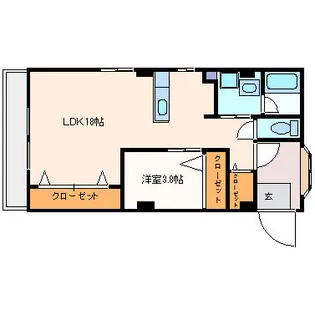 光陽マンション【2階】の間取り