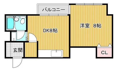 琴似Aコープマンション【708号室】の間取り