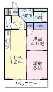 愛知県豊橋市井原町【アパート】の間取り