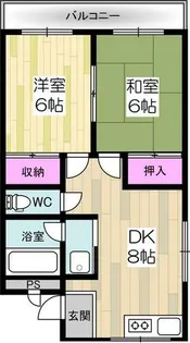 メゾン深野【4-A号室】の間取り