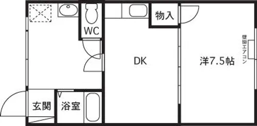 コーポMC【202号室】の間取り