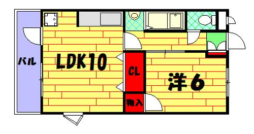 大阪府大阪狭山市狭山2丁目【マンション】の間取り