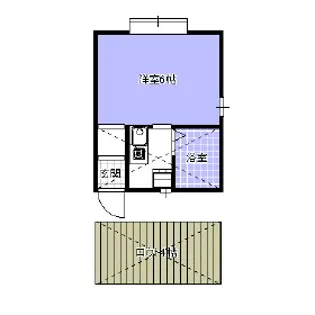 プチメゾン南町【101号室】の間取り