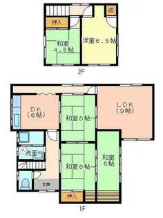 福岡県中間市岩瀬西町【一戸建】の間取り