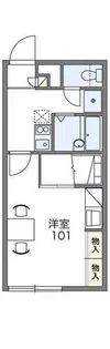 レオパレス三田A館【1階】の間取り