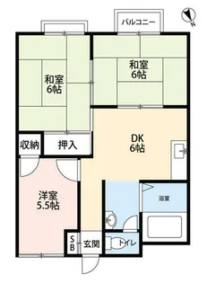 グランドハイツ幸福【A号室】の間取り