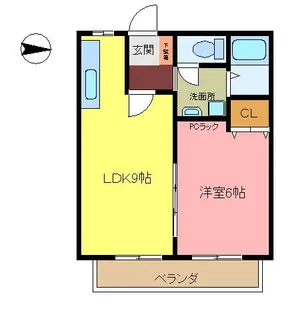 ピュアハイツ【1階】の間取り