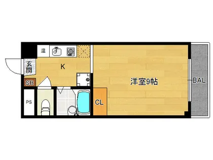 富士ラビット烏丸一条館【1階】の間取り