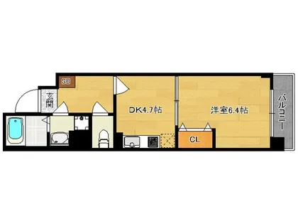 ウエスティ烏丸【2階】の間取り