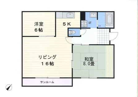 メゾンド南郷15【110号室】の間取り