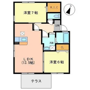 セピアコートⅢ【1階】の間取り