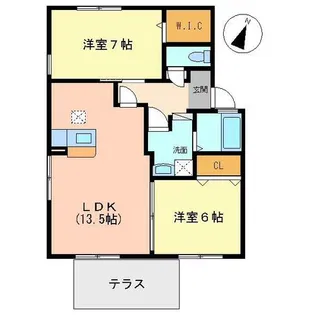 セピアコートⅢ【1階】の間取り