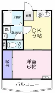 愛知県豊橋市東小鷹野2丁目【アパート】の間取り