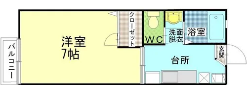 レフィナード高峰A【1階】の間取り