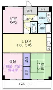 愛知県豊橋市忠興2丁目【マンション】の間取り