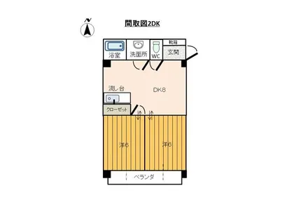 第2マルカネビル【4階】の間取り