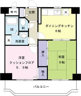 ウッディ中村公園【3階】の間取り