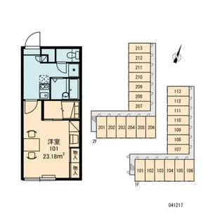 レオパレスエルナト【2階】の間取り