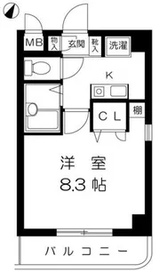 エスポワール六甲【2階】の間取り