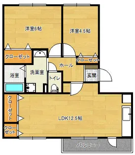 ヒューマンプレイス【3階】の間取り