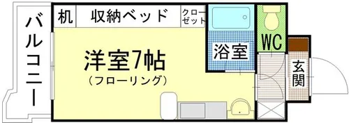 サンシティ千防【2階】の間取り