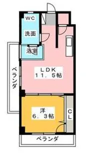 SK BUILDING-8【3階】の間取り