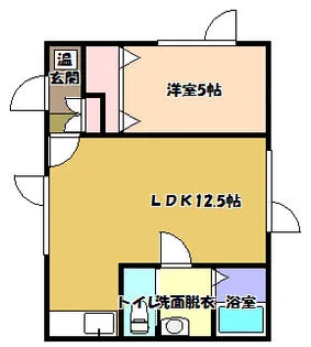 ハイツオーシャンレラ【1F号室】の間取り