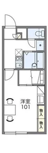 レオパレスシェソワ【1階】の間取り
