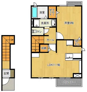 フラン北条【2階】の間取り