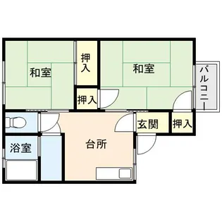 フロレスタ九工大前【202号室】の間取り