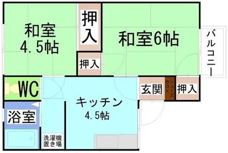フロレスタ九工大前【2階】の間取り