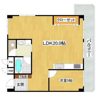 兵庫県西宮市菊谷町【マンション】の間取り