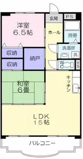 愛知県豊橋市東幸町字大山【マンション】の間取り