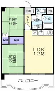 愛知県豊橋市船町【マンション】の間取り
