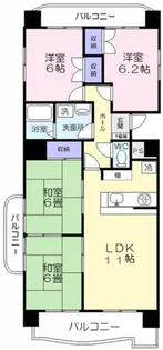 愛知県豊橋市船町【マンション】の間取り