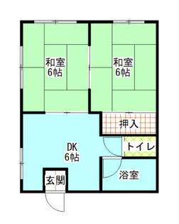 山手ハイツ【2階】の間取り