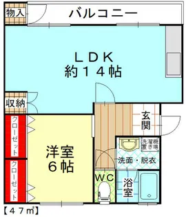 コーポ伊藤【4階】の間取り