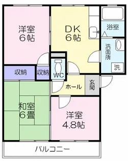 愛知県豊橋市緑ケ丘1丁目【アパート】の間取り