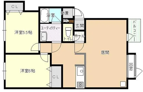パライソヒル【103号室】の間取り