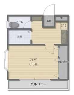 ハイツ西川【301号室】の間取り