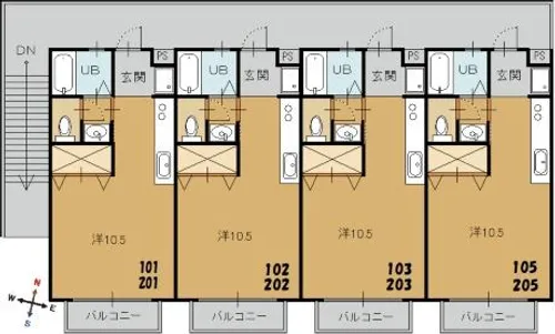 シャレー白糸【1階】の間取り