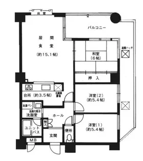 シャリマー五条【4階】の間取り