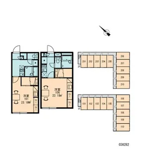 レオパレスアルト中島【1階】の間取り