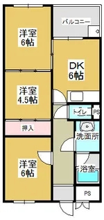 ハイツアザレア【2D号室】の間取り