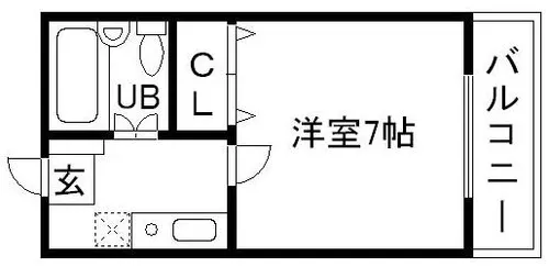大阪府箕面市箕面2丁目【マンション】の間取り