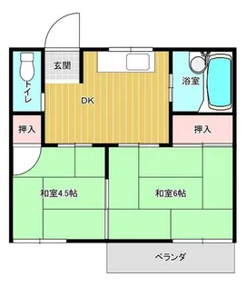 ハイツ夙川公園【1階】の間取り