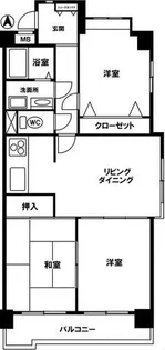 グランドハイリス上社【3-F号室】の間取り