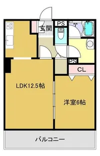 サンヴェール中央【3階】の間取り