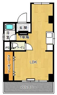 コーポミネ【401号室】の間取り